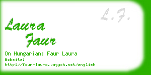 laura faur business card
